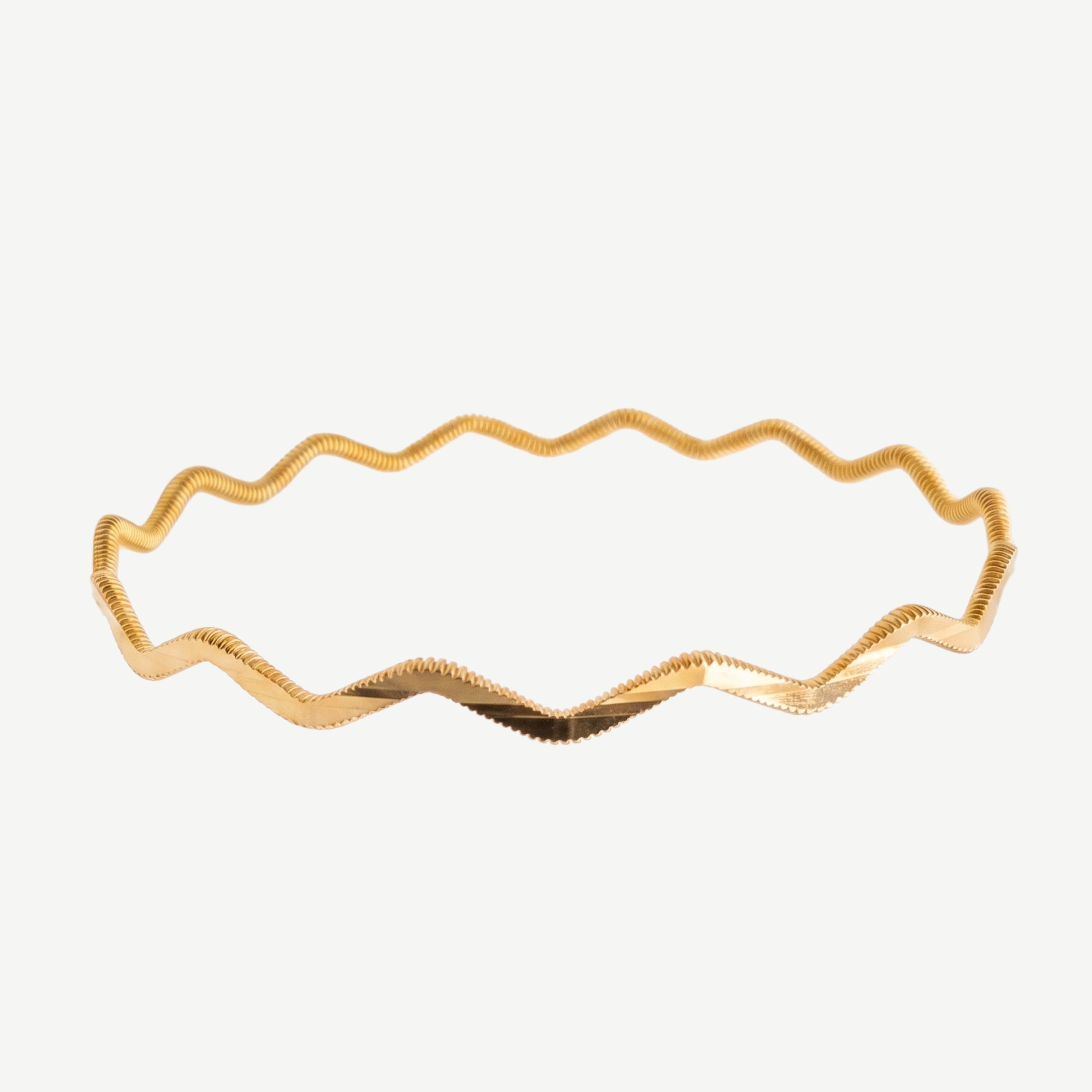 22-Karat-Armband mit Wellenmuster „Ajda