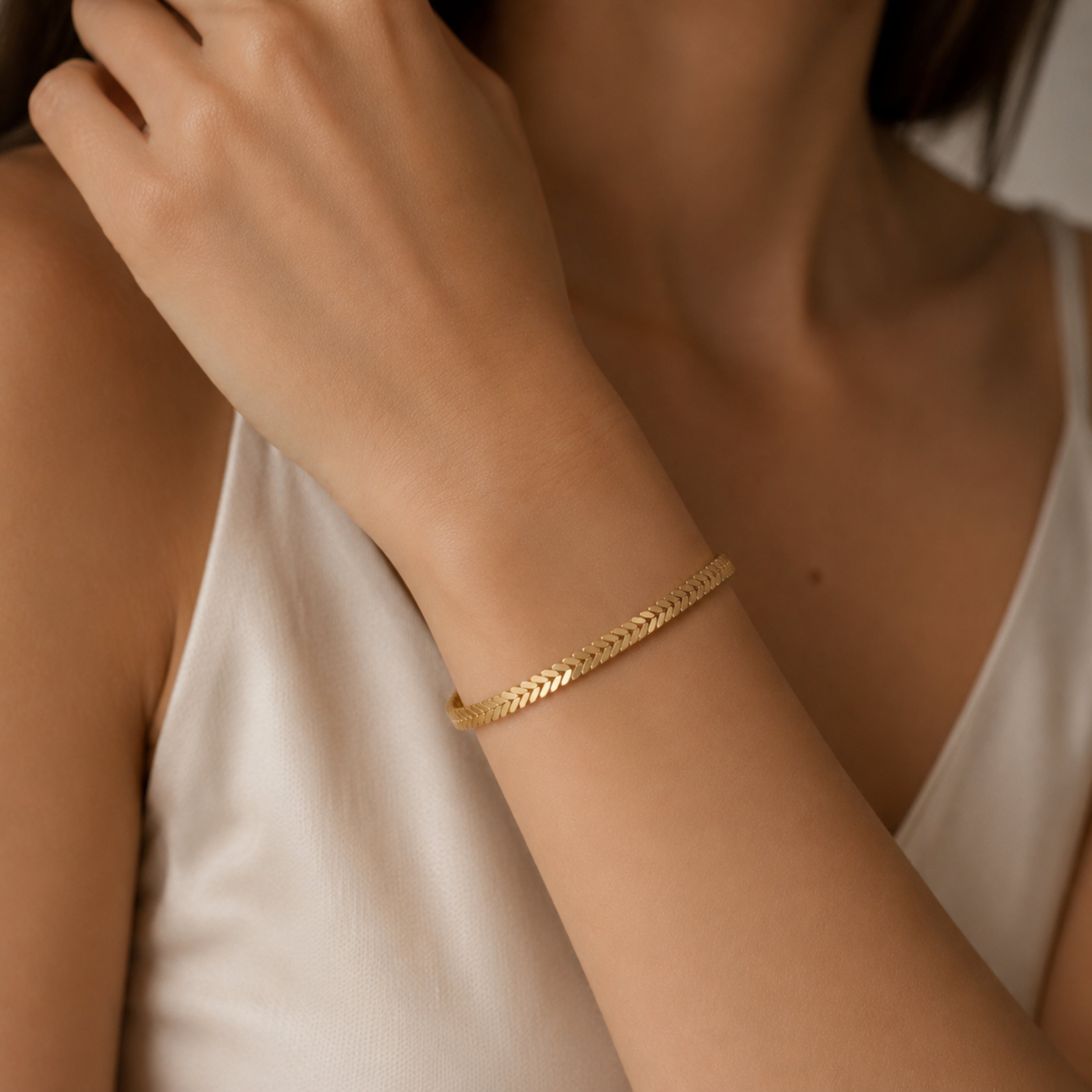 22-Karat-Armband aus Burma mit Kornmuster