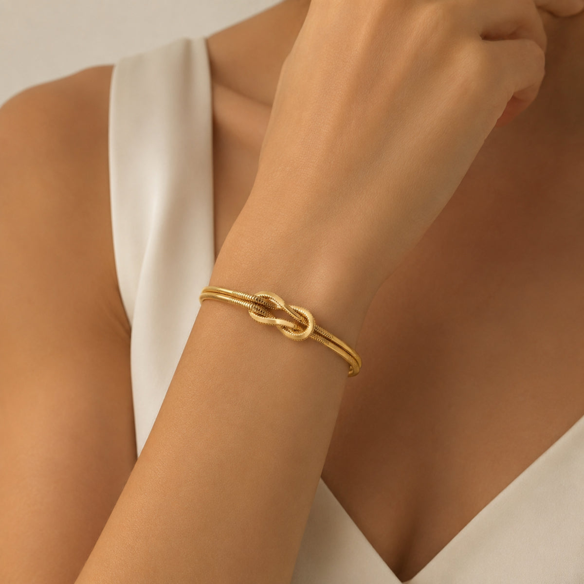 22-Karat-Armband „Liebesknoten Ajda