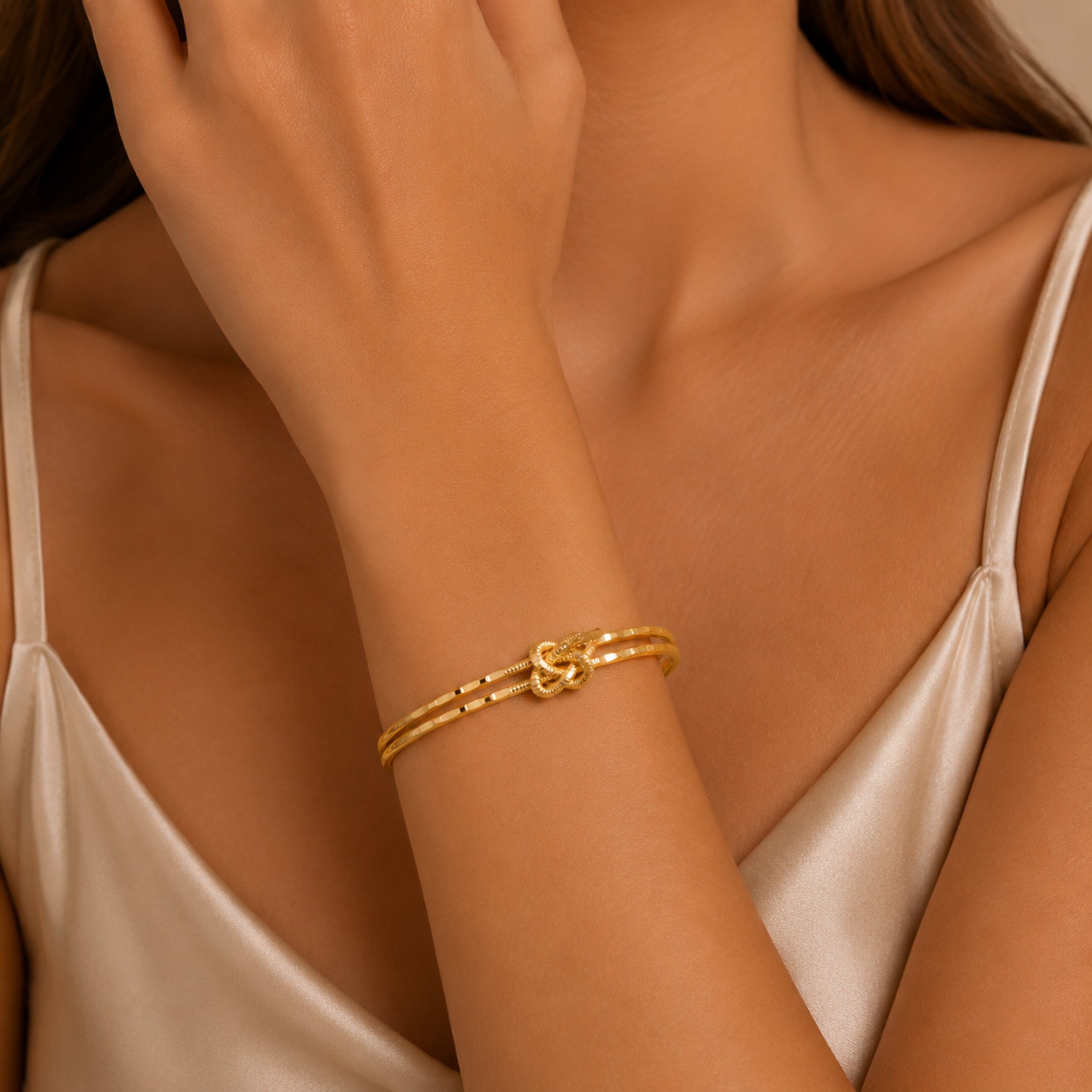 22-Karat-Band-Armband „Ajda