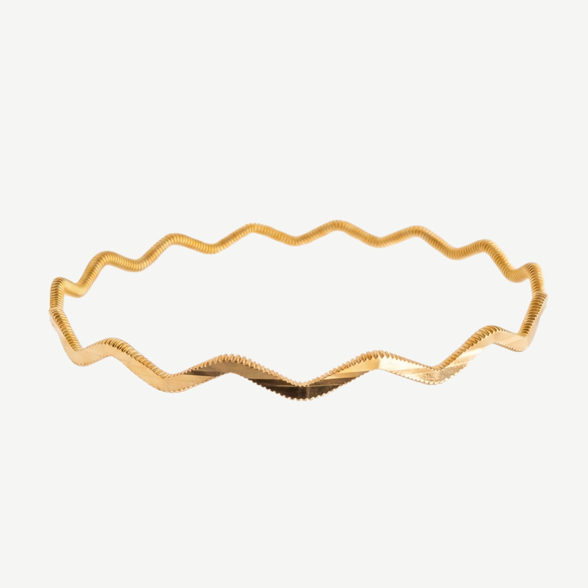22-Karat-Armband mit Wellenmuster „Ajda