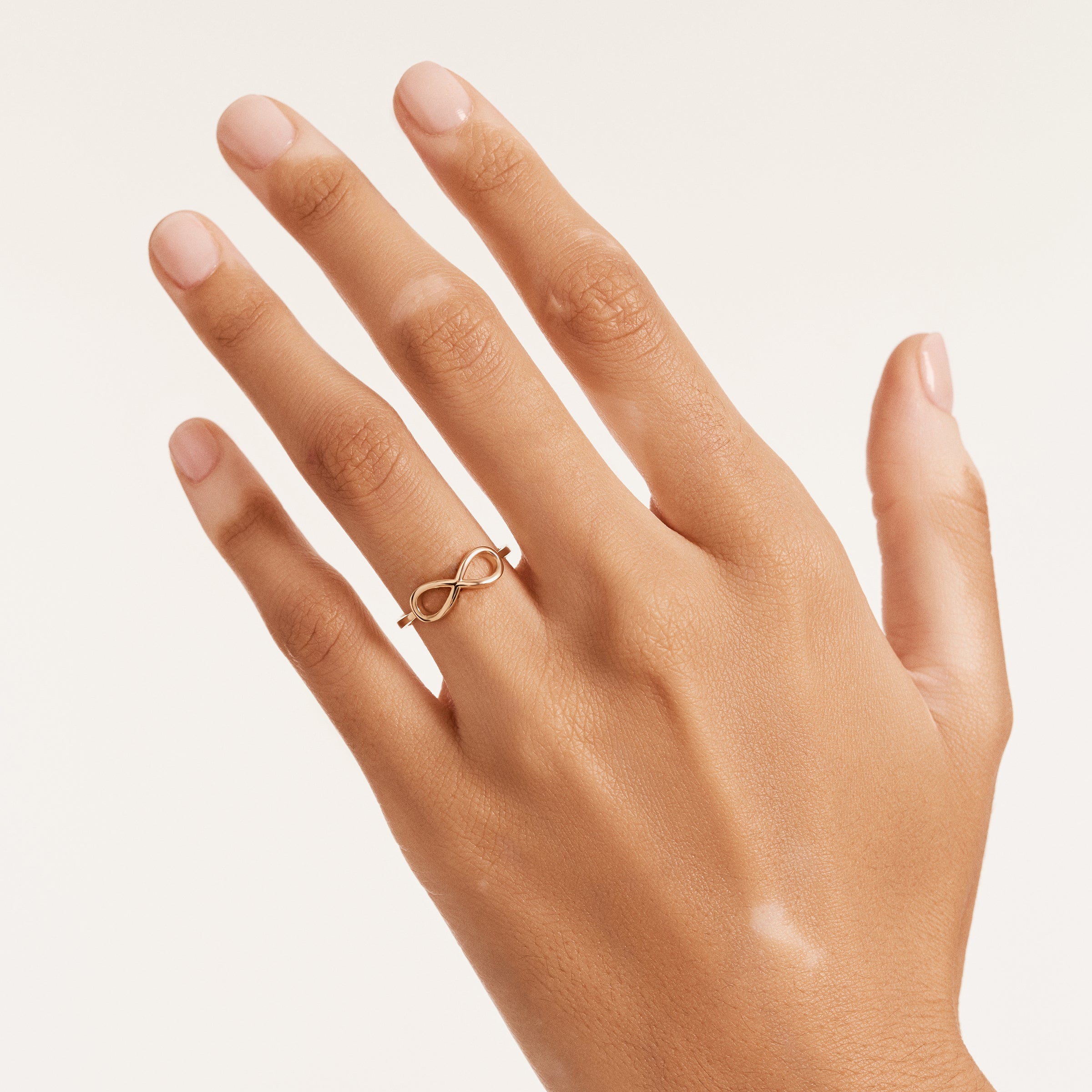 Bold Infinity Symbol 14K Gold Ring