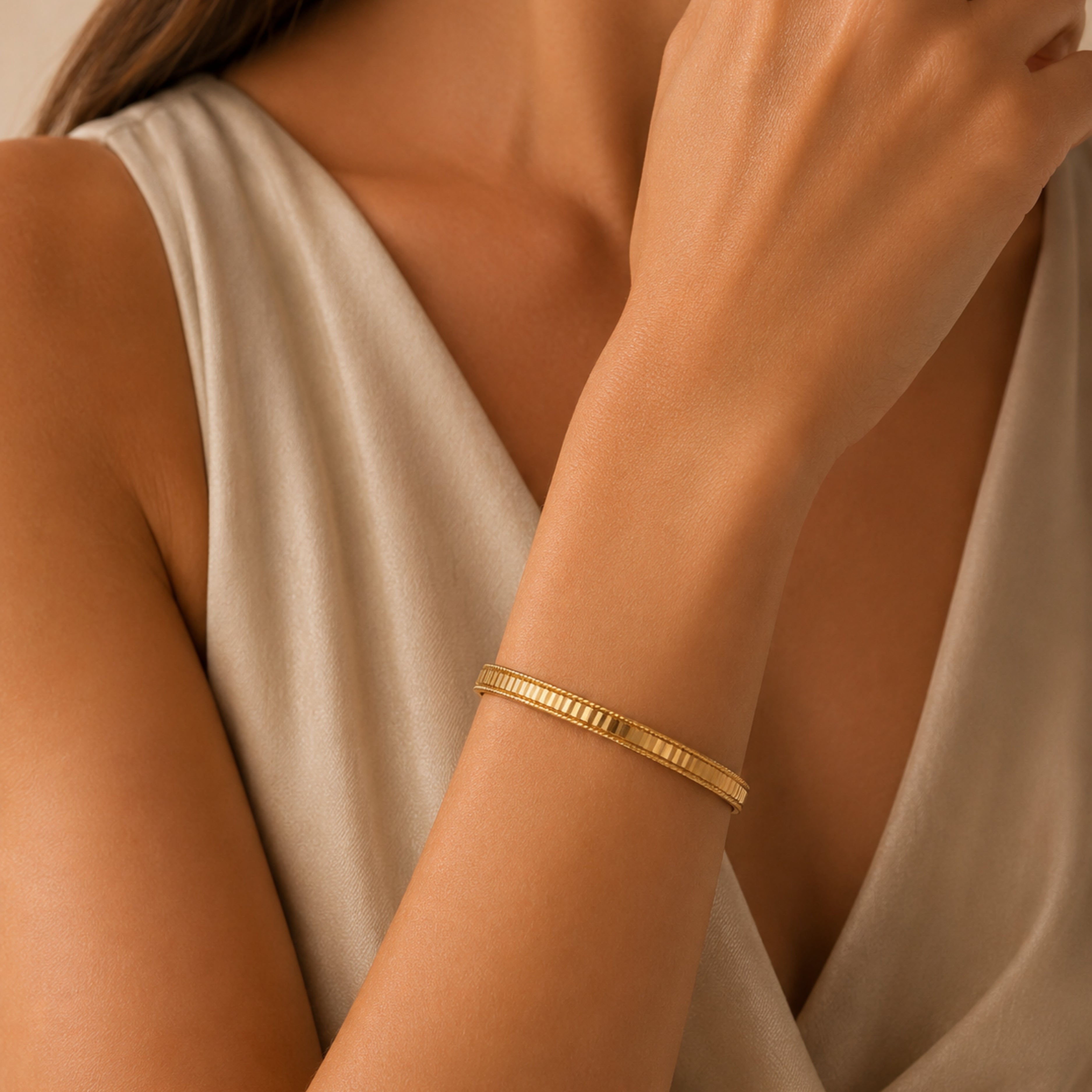Armband aus 22-Karat-Streichholzstielen