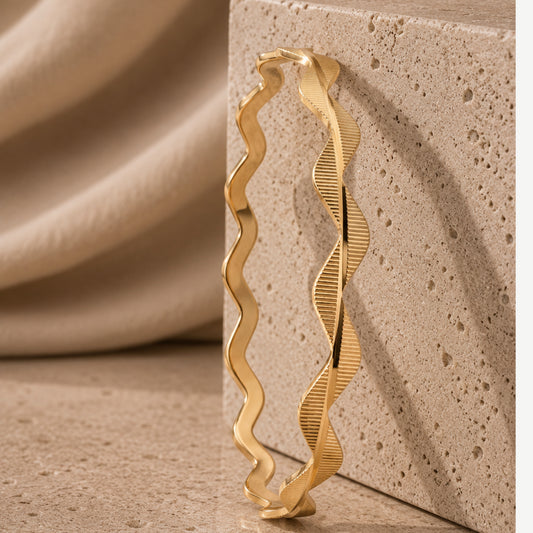 Armband aus 22-Karat-Zigzag-Streichholzstielen